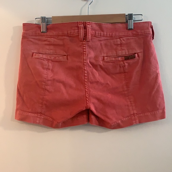 7 Seven for All Mankind salmon pink red shorts 27 - Picture 2 of 7